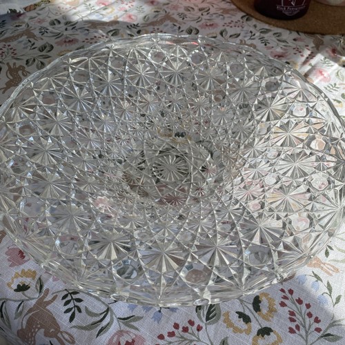 Vintage deep cut large - deep, crystal