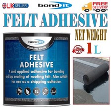 Bond It 1L Heavy Duty Felt Adhesive Cold Applied Grid Roof Felt Adhesive 1 Litre
