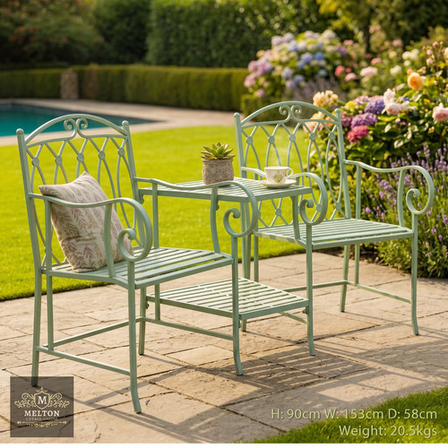 Lovers bench shabby chic - shabby,