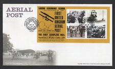  FREE  POSTAGE 2011 F.D.C. AERIAL POST  Excellent  PERFECT Condition HENDON  Pmk