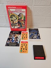 Mattel Intellivision Game- Advanced Dungeons & Dragons Boxed manual and overlays