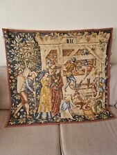 Superb French Tapestry By Robert Four , The Grape Press , Aubusson Paris 