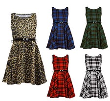 Womens Sleeveless Belted