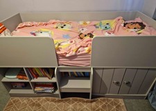 Dove grey cabin bed with - grey,