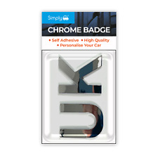 UK BADGE CHROME STYLE 3D SELF