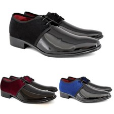 Mens Patent Shiny Velvet