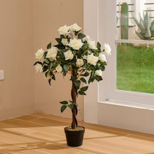 White Large Artificial Rose