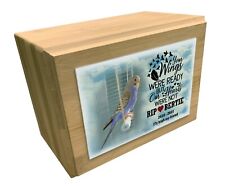 Personalised wooden pet urn