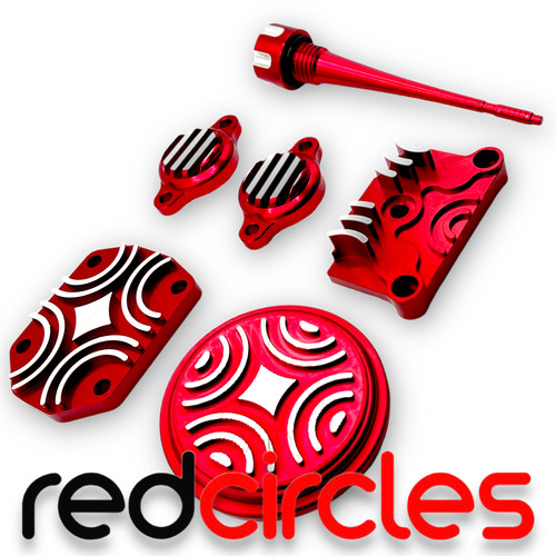 Red pit bike - red,