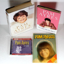 Pam Ayres Books + CD Live Stage Late-Night Knitter Necessary Aptitude Late Again