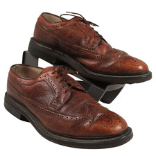 James Mark Brogues Mens Size UK 9 Brown Handmade Grained Leather Formal M15