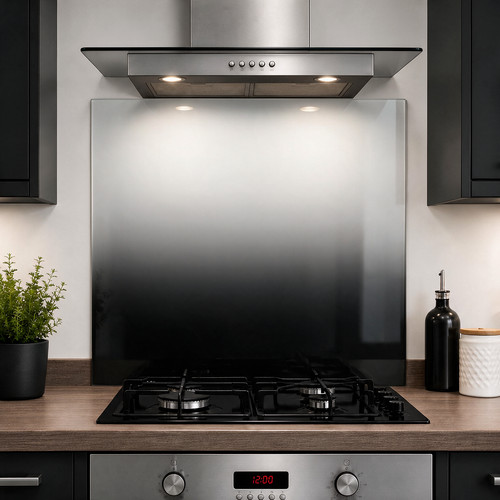 Printed glass kitchen - printed,