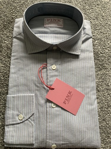 Thomas pink mens smart casual - thomas,