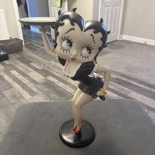 Extremely Rare! Betty Boop Sexy Waitress in Black Dress -  Big Figurine - 21”