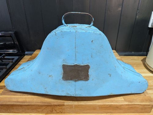 Antique tin bicorn hat - , box