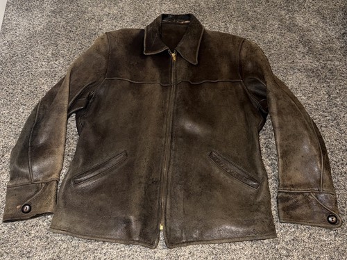 Vintage leather 1950s half - vintage,