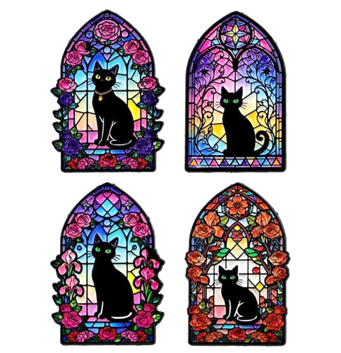 Black cat witches 40mm - cat,