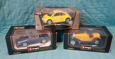 Bburago 1:18 Scale Diecast Cars. Bburago cars. Vintage die cast metal cars. 