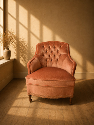 Antique french tub chair - french,