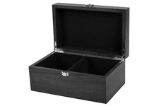 Black Wooden Box Storage chess