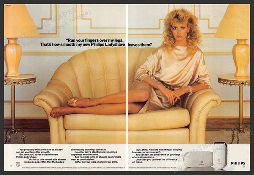 Philips ladyshave 1980s print - 1980s,