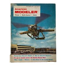 Vintage American Modeler October 1957 Flying Your First R/C Model Magazine