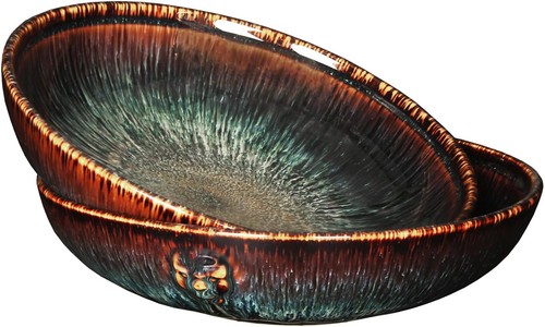 Ceramic pasta bowls set 2 - pasta,