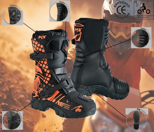 Kids off road black orange - kids, black/orange