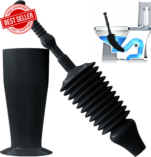 Toilet plunger unclogger tool - toilet,