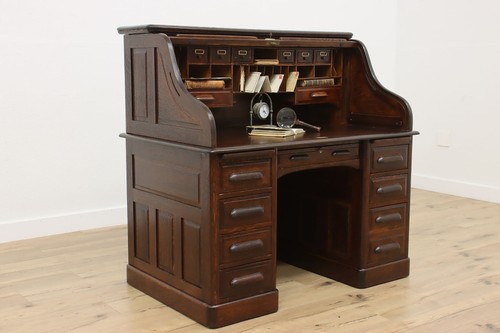 Victorian antique oak roll - oak,