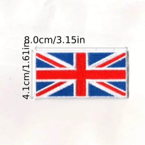 British flag patch - british,
