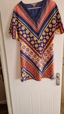Tu women's girls short dress size S (10-12) multicoloured used gc