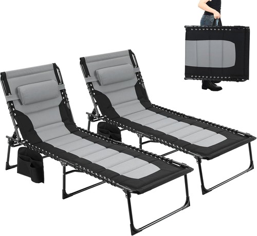 Folding sun lounger - folding,