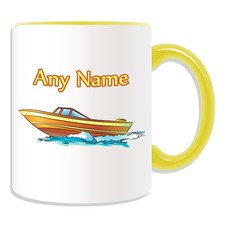 Personalised gift motorboat - personalised,