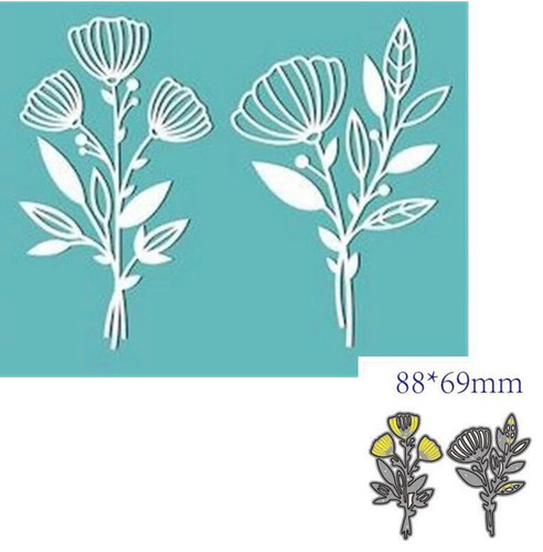 Flower set metal - metal, die