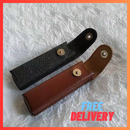 Leather glasses case slim - leather,