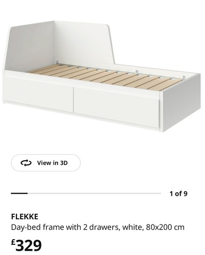 Ikea flekke day bed - flekke, frame