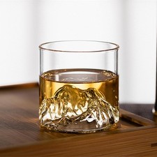 2x Pack Glass Cup Old
