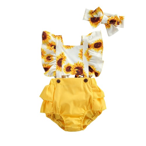 Baby girl floral jumpsuit - baby,