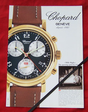 CHOPARD 1000 MILLE MIGLIA CHRONOGRAPH  WATCH 1997 ORIGINAL VINTAGE ADVERT