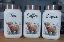 Highland Cow Design Tea Coffee