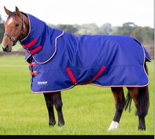 Shires Tempest Original 100g Turnout Rug and Neck Set - Navy