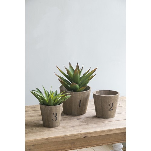Set wood flower planters - wood,