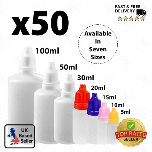 100ml empty dropper - 5-100ml, bottles