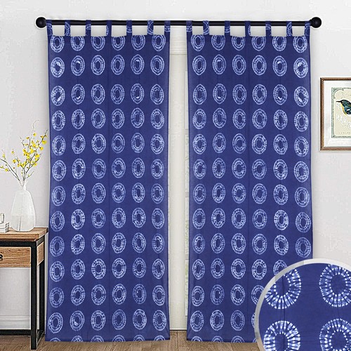 Printed cotton curtain - cotton, indian