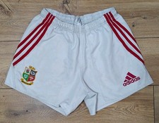 Vintage Adidas British Lions 2005 NZ Rugby Playing Shorts - 30 Waist 14 Length 