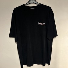 Balenciaga Men's Oversized T-Shirt Small Black