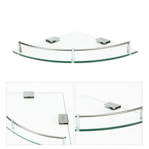 Glass corner shelf with - glass,