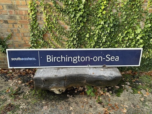 Enamel 5ft original railway - enamel, 7.5ft