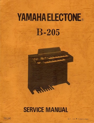 Yamaha 205 service manual - yamaha,